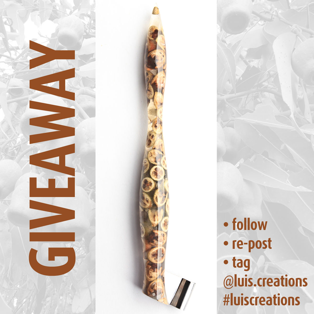 Giveaway! Australian Gumnuts Penholder